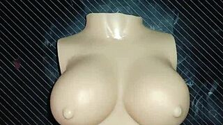 Dolly me asks for double penetration and I finish in her tits