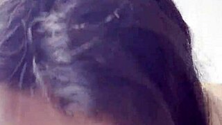 The girl made a blowjob and received a portion of hot cum in her mouth