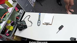 hey, cute teen dragged to back room for shoplifting suspicions! 😱