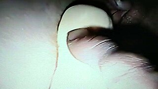 A hot wife gets her cunt filled with cum after using a dildo