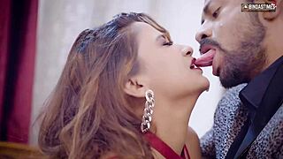 Sauteli bahan's first hardcore bdsm with facial cumshot. Hindi audio captures dirty bedroom action.