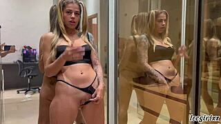 She loves drinking cum and getting her ass eaten