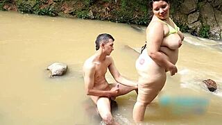 Fucked on the beach by a fan
