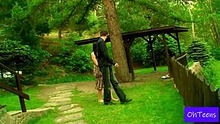 Horny wife feels intense pleasure as neighbor fucks her big ass in lingerie