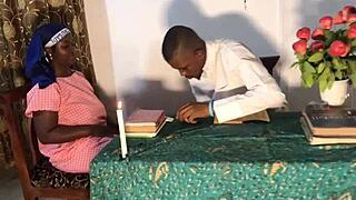 I’m so nervous, like, sex before confession got me all messed up, ya know, with my big tits and ass out there!