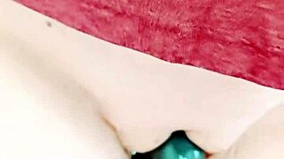 Maturemons Teases with Wet Shaved Pussy Grinding