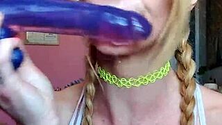 Vanessa Hastings Messy Spit Face with Deep Dildo Action