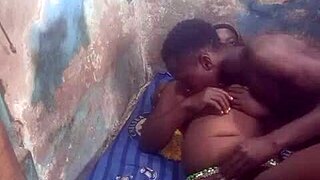 Wow! Fucking a Black Girl with Big Breasts is Insane!