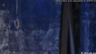 Femdom uses strapon and fingers ass for domination