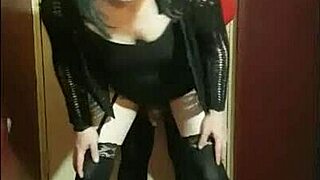 Crossdresser Explores Ass to Mouth in Homemade Collection Part 1