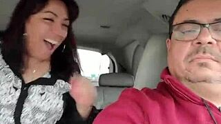 getting pounded by a stranger in our car backseat while my husband drives