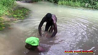 King of Bang Empire in African village with ebony beauty