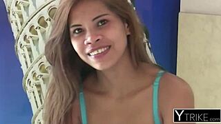 Petite Asian Teen's Interracial Sex In Cheap Hotel Room