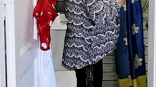 A DAY WITH GRANNY MARIAOLD! Toilet Peeping and Evening JOI Fun!