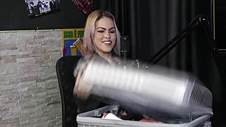 Wow! Blonde shows anal sex tricks!