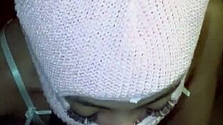 The masked villain gave the best blowjob to the BBC
