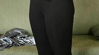 photoshoot with hazel ash in yoga pants