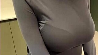 Wow, can my milky stepmom licking her nipples get any hotter?!
