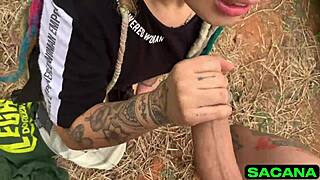 Breaking in the young lady on a farm with a coffee shop twist