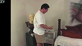 Zoe strips and spanks her boyfriend's man for sniffing her panties in humiliating domination