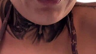 Gym workout leaves her dripping wet down her legs