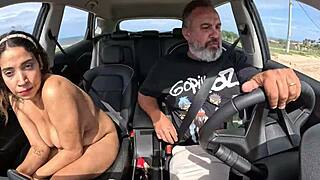 Hot babe Larissa Cortez got fucked on a car