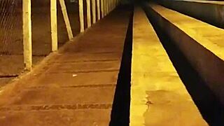 I went to football field, almost got caught