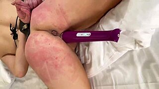 Bondage play escalates from pleasant to intense punishment