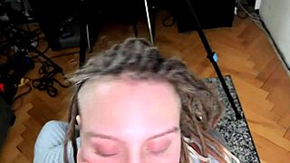 Curvy tattooed girl in missionary