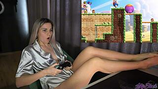 Wow! Watch this horny cosplayer shake and cum from a remote vibrator during her stream!