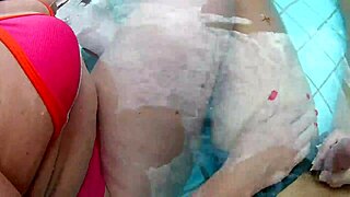 me and my friend lure a big cock guy at the pool, things got wild fast, can't believe it happened! 🥵