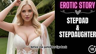 OMG, giving my stepdad a blowjob as a bride feels so wrong yet hot! 😈