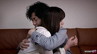 Bushy Japanese Teen Lures Classmate for First Uncensored Fuck at Home. What Happens Next?