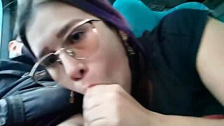 Sexy Latina Blows Boyfriend on Public Bus! 😜