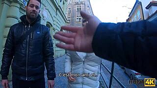 hunt4k cuck watches silently as rich hunter bangs his luxurious gf for cold cash