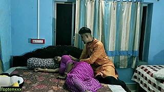 Indian Wife Titty Fucks Young Husband
