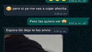 Latina MILF In Mini Shorts Gets Horny On WhatsApp Chat. Stripping And Touching Herself.