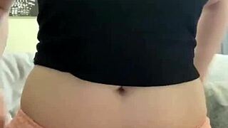 Hey, watch this amateur with pierced tits stuff panties in her wet pussy to get off!