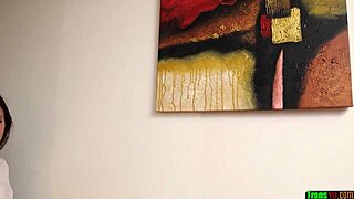 cute tranny chick starts tugging her dick while sharing her wild story with a friend. her solo session gets intense fast.