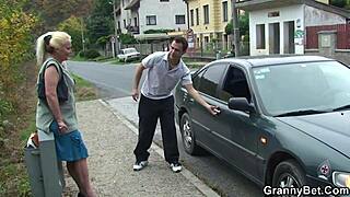 old granny picked up and screwed by young guy