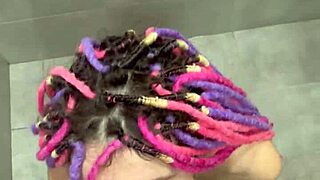 Teen Girl's Huge Squirt in Shower After Cumshot