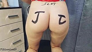 I'm such a slut with this big dildo, anal fisting my gaping asshole