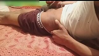 Desi Indian Footjob with Wild Outdoor Group Action. Lund Chudaya in Full Swing!