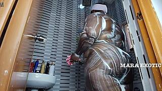 Ever Seen a Fat Onion Booty Milf in the Shower, Mara Exotic?