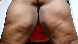 Thick Thighs Hotwife Teases in Red Lingerie for Full Exotic Video
