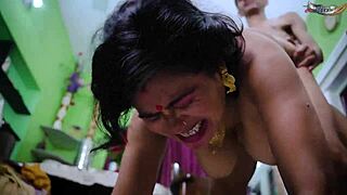 Desi housewife gets rough hardcore banging with servant in full movie