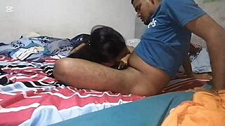 Hermanastros end up having rough sex while alone at home together