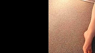 Mature woman shows wet huge pussy lips close up