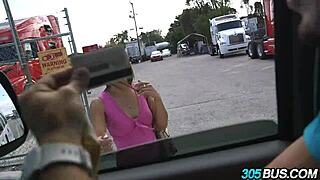 nerdy latina fucks for cash on the bus 😏