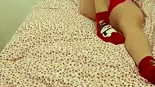 Wet Christmas Alone with Stepmom in Secret Hookup